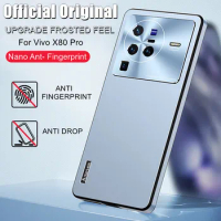 360 Full Acrylic Shockproof Case For Vivo X80 Pro Fundas Aluminum Metal Lens Armor Back Cover for Vivo X80 X70 X60 X50 Pro Shell