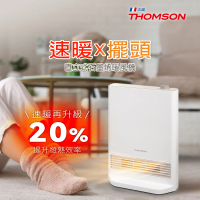 【THOMSON】直立式石墨烯陶瓷電暖器(暖風機 左右自動 TM-SAW37F)