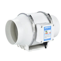 4 Inch 220V Exhaust Fans Home Inline Pipe Duct Fan Extractor Ventilation Kitchen Toilet Air Clean Ventilator Diagonal Flow Fan