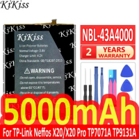 KiKiss 5000mAh NBL-43A4000 Battery For TP-Link Neffos X20/X20 Pro X20Pro TP7071A TP9131A NEW Mobile Phone Batteries