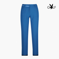 【PLAYBOY GOLF】女款腰部織帶高彈性9分褲-藍(高爾夫球褲/KE22201-56)