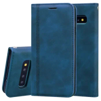 For SamsungCase Samsung Galaxy S10 Plus Case Leather Luxury Flip Case For Samsung Galaxy S10e S 10 S10 Lite SM-G770F Wallet Case