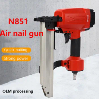N851 pneumatic nail gun, foreign trade code nail gun, decoration nail gun, straight nail gun, woodworking tool, steel nail shoot