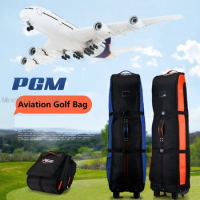 Pgm Golf Aviation Bag With Wheels Strong Nylon Foldable Design Golf Bag Thickening Aircraft Travelling Package Pulley Ball Pack
