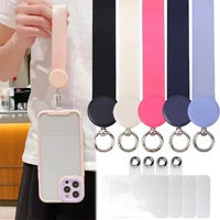 Mobile Phone Lanyard Short Wrist Strap with Card for Iphone Samsung Huawei Phones Universal Anti-lost Wristband Safety Tether