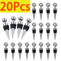 20Pcs Wine Stopper Saver Reusable Drink Wine Cork Silicone Wine Stopper Perfect For Gifts Bars Holiday Parties Weddings