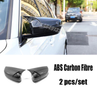ABS Carbon fibre For BMW 3 Series G20 2019 2020 Car Side Door rearview mirror cover trim Sticker Car accessories styling 2pcs
