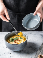 面碗家用北歐餐具日式飯碗創意個性蒸蛋碗粥碗早餐碗湯碗大號大碗