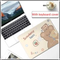 【Cartoon Bear】Laptop Case for Macbook Air 13 A2179 M1 Chip Pro13 for Macbook Pro 14 case 2022 M2 Air 13.6 15 2021 Pro 16