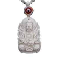 【藏珠家】精品58mm白玉髓觀音天珠項鍊