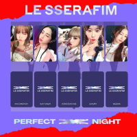 Thẻ Ảnh Đêm Hoàn Hảo LESSERAFIM Thẻ Ảnh Hoa Anh Đào Chaewon Yunjin Kazuha Eunchae 5 Mỗi Bộ