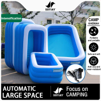 Children's Swimming Pool 3 Rings Inflatable Swimming Pool Inflatable Swimming Pool for Kids Portable