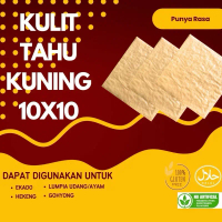Punya Rasa - KULIT TAHU TAWAR KUNING UK: 10x10 | HALAL | ISI 50 PCS