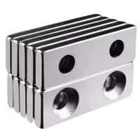 條形帶雙孔強力釹鐵硼磁鐵 30*10*3mm -10入裝