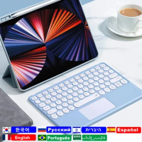 Keyboard Mouse for iPad 10th Gen Air 4 5 3 Pro 11 10.5 10.9 Mini 5 6 10.2 9.7 Hebrew Korean Arabic Spanish Russian Keyboard
