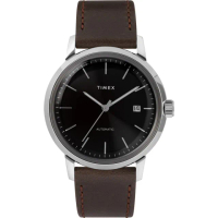 【TIMEX】天美時 x Marlin 復刻系列 經典機械錶(黑/深咖啡 TXTW2T23000)