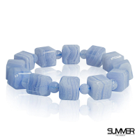 【SUMMER 寶石】藍紋瑪瑙手珠(隨機出貨)
