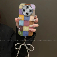 2026 Compatible Oppofindx8S+ Phone Case with Lanyard OPPOfindx8Ultra High-Value Female Color-Block D