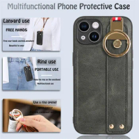 For Iphone 13 13 Pro IPhone 13 Mini 13 Pro Max Sleeve Luxury Wristband Ring Back Cover Bracket Shockproof Protective Phone Case