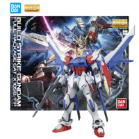 Original Bandai MG 1/100 Build Strike Gundam Action Figure Gundam Model Kit Assemble Toy Birthday Gift Collection for Boys