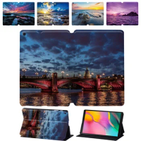 For Samsung Galaxy Tab A A6 10.1 2016 Cover Tab S4 S5e S6 10.5 Tab S6 Lite 10.4 Tab S7 Funda Leather Tablet Case View Print