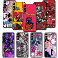 Phone Case For Samsung Galaxy S24 S23 S22 S21 S20 FE Ultra S10 Plus Note 20Ultra 10Plus Marvel Spiderman Hobie Gwen Miles