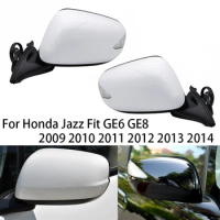 For Honda Jazz Fit GE6 GE8 2009-2014 Car Outer Side Rearview Door Mirror Assy 3/7 Wire Electric Folding turn signal light