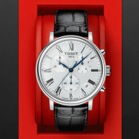 【TISSOT 天梭 官方授權】CARSON 簡約時尚三眼計時石英腕錶 618 年中慶 禮物(T1224171603300)