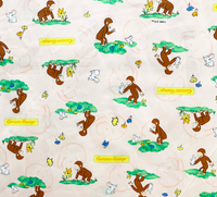 【震撼精品百貨】Curious George _好奇的喬治猴 ~喬治猴日本正版布料110X100CM-粉*98002
