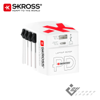 【瑞士Skross】旅行萬國插頭氮化鎵充電器(65W Type-C/USB PD 1A1C 萬國插 旅行 充電器 旅充 插座)