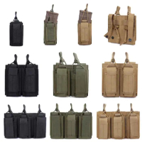 Tactical Molle Magazine Pouch Holder Open Top Single Double Triple Rifle Pistol Mag Carrier for M4 M16 AK AR Glock M1911 9mm