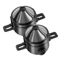 1/2pcs Coffee Filter Portable Stainless Steel Drip Coffee Tea Holder Funnel Baskets Reusable Tea Infuser Stand Coffee Dripper