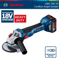 Bosch Cordless Angle Grinder GWS 18V-10 Lithium 18V Brushless Cutting Polishing Machine Portable Angle Grinder Power Tool