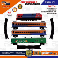 [ MESIN ] Mainan Kereta Api Indonesia CC203 PERUMKA Rangkaian Kereta Ekonomi PERUMKAHandmade By PSTR