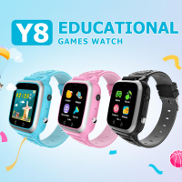 Y8 Smart Kids Watch Music Game Camera Clock Recording Pedometer Multi-function Smartwatch Children Gift