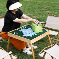 Portable Mahjong Table Desk Mahjong table Mahjong Table Foldable For Fun Outdoor Portable Travel Household Dormitory Hand Rub a Little Sparrow Suit