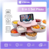 OZ374 VISHAL TOPLES BUNGA MEKAR 2 SUSUN | TOPLES BUNGA PUTAR CANDY OR SNACK BOX / Toples kue Lebaran