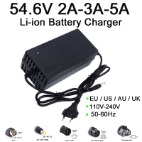 54.6V 2A3A5A Charger 13S 48V Li-Ion Charger Fast Smart Charge Full Self Stop Electric Bike Charger DC:5.5*2.1mm