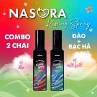 Xịt Thơm Miệng Kissing Spray Nasora 20ml Chai Mới Hương Trái Cây Kẹo Ngọt Thơm Mát Ngọt Ngào Xịt Miệ