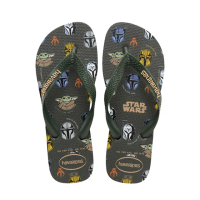 【havaianas 哈瓦仕】拖鞋 男鞋 女鞋 夾腳拖 星際大戰 尤達 Star Wars 綠 4135185-4896U(哈瓦士)