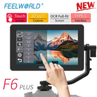 FEELWORLD F6 PLUS V2 4K HDMI Portable Monitor 6" Camera DSLR Field Monitor With 3D LUT Touch Screen IPS FHD 1920x1080 Display