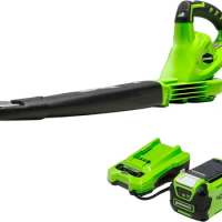 Greenworks 40V (150 MPH / 130 CFM) Cordless Leaf Blower, 2.0Ah Battery and Charger Included