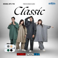 CLASSIC 718 - Jas Hujan Elmondo Setelan Pria Wanita - Mantel Ujan Jumbo