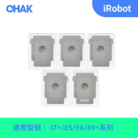 iRobot Roomba i7+/E5/E6/S9+系列 副廠掃地機器人配件 集塵袋(5入組)