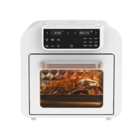 16L 4 Layer One Touch Function Digital Low Surface Temperature Air Fryer Toaster Oven with Stainless Accessories