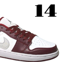 PROMO sepatu Aj low Sneakers Pria Dan Wanita Unisex Putih Maron Silver Etalase 14 Sepatu Kasul Kerja