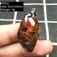 Natural Red Pietersite Crystal Pendant Jewelry For Women Men Horse Eye Silver Beads Healing Namibia Energy Stone Gemstone AAAAA