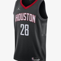 【NIKE 耐吉】喬丹 火箭隊 籃球背心 Dri-FIT 男 HOU MNK DF SWGMN JSY STM 22 黑色(DO9527015)