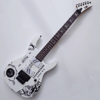 All new ESP LTD Kirk Hammett Ouija Electric Guitar White Professional Guitar