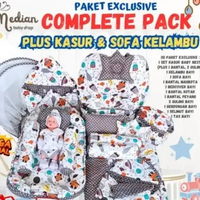 LC - Paket COMPLETE!! Perlengkapan Bayi Baru Lahir-Kasur Kelambu+Sofa bayi+Bedcover+Selimut+Gendonga